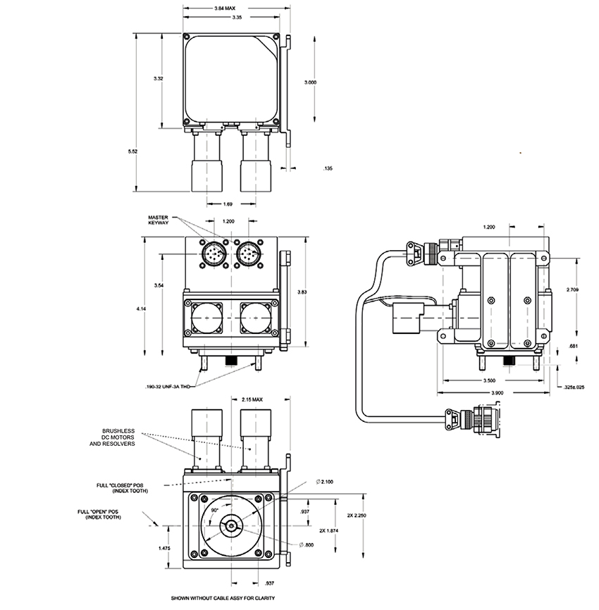 ITT Aerospace Dual Motor Aircraft Actuator